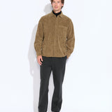 GILLETTE | relaxed fit long sleeve shirt | tobacco