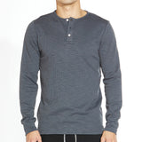 Hogan Ribbed Henley (Dark Slate)