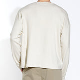 ELLIS | oversized fit long sleeve henley | stone