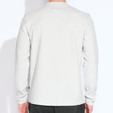 BOWMAN | long sleeve henley | heather light gray