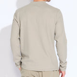 BOWMAN | long sleeve henley | light taupe
