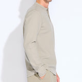BOWMAN | long sleeve henley | light taupe