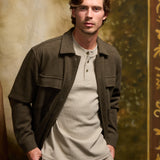 BOWMAN | long sleeve henley | light taupe