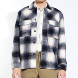 MICAH |  relaxed fit shirt jacket | navy