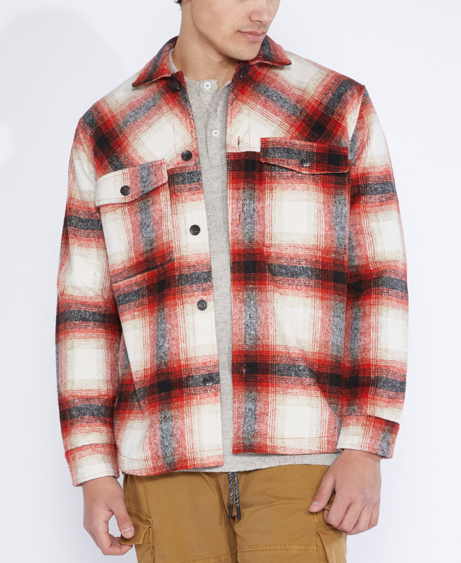 – Relaxed (Red) Micah Jacket Shirt SOCIETY CIVIL Fit