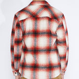 Micah Relaxed Fit Shirt Jacket (Red)