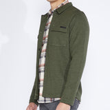 Cole Knit Shirt Jacket (Heather Dark Olive)