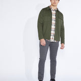 Cole Knit Shirt Jacket (Heather Dark Olive)