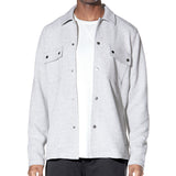 Bennett Knit Shirt Jacket (Heather Light Gray)