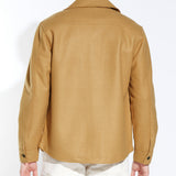 GRISSOM | relaxed fit shirt jacket | camel