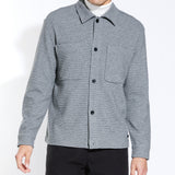 ROY | boxy fit knit overshirt | heather charcoal