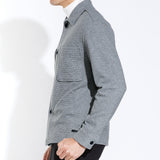 ROY | boxy fit knit overshirt | heather charcoal
