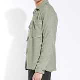 ROY | boxy fit knit overshirt | heather sage