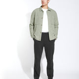 ROY | boxy fit knit overshirt | heather sage