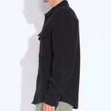 DURBIN | relaxed fit shirt jacket | black