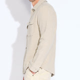 DURBIN | relaxed fit shirt jacket | ecru