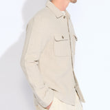 DURBIN | relaxed fit shirt jacket | ecru