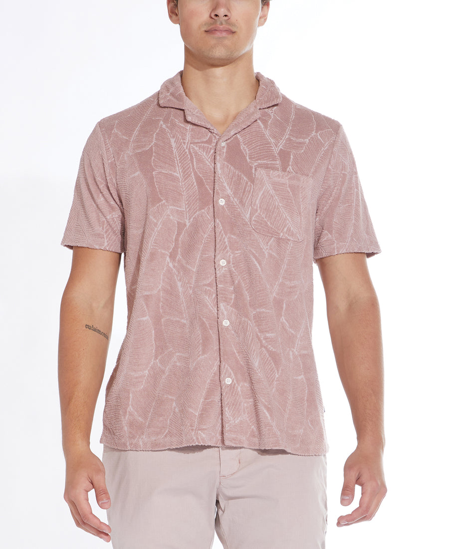 Rivera Knit Pocket Resort Shirt (Mauve)