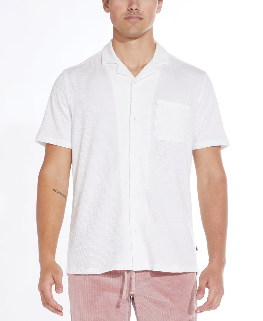 Plata Knit Resort Shirt (White)