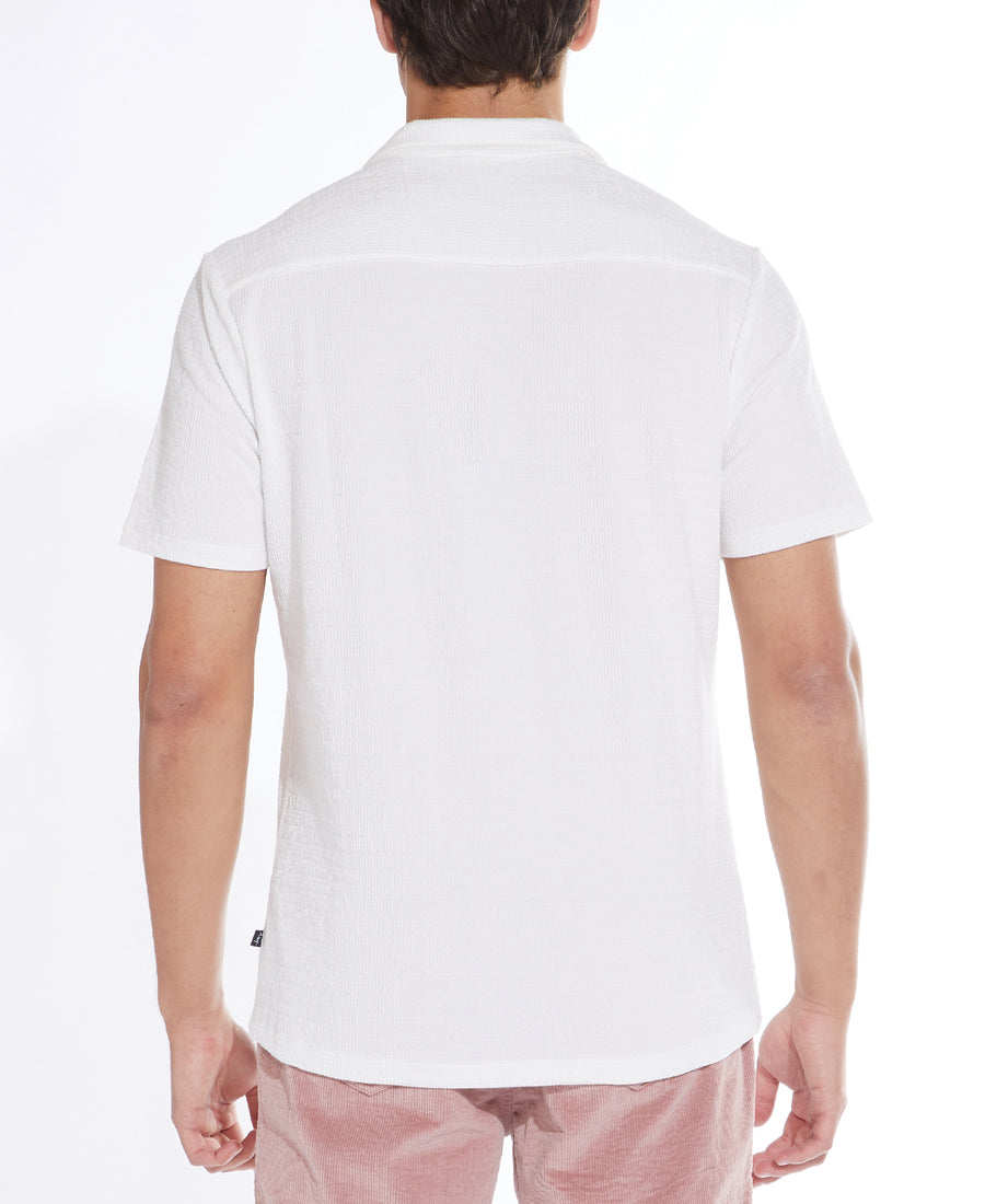 Plata Knit Resort Shirt (White)