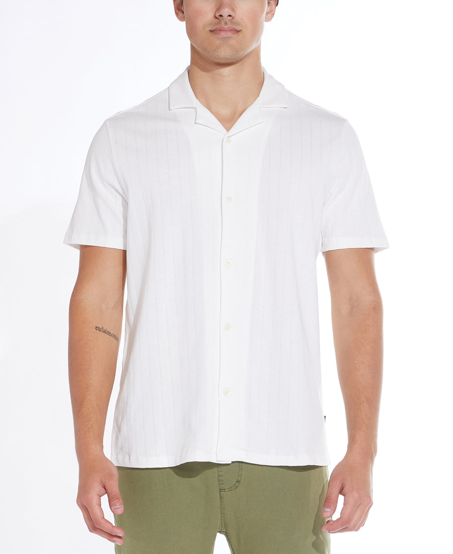 Dawson Knit Resort Shirt (White)