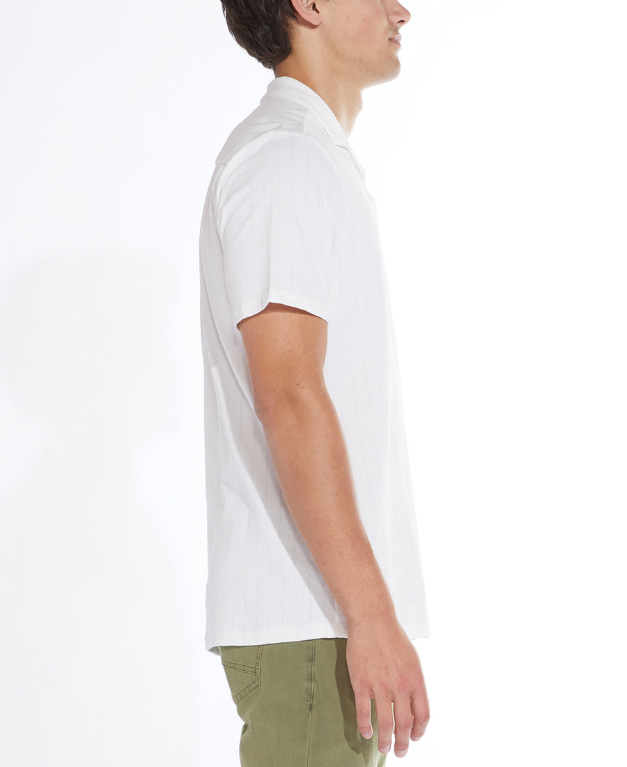 Dawson Knit Resort Shirt (White)