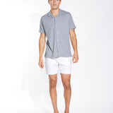 VIGGO | knit resort shirt | heather charcoal