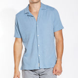 VIGGO | knit resort shirt | slate
