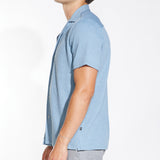 VIGGO | knit resort shirt | slate