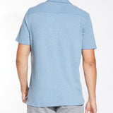 VIGGO | knit resort shirt | slate