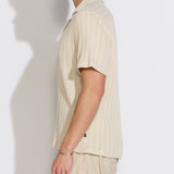 JAVIER | relaxed fit knit resort shirt | beige