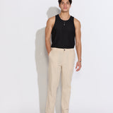 ORNOS | textured knit tank | black