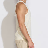 ORNOS | textured knit tank | cream