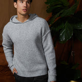 AVERY | oversized fit plush sweater hoodie | heather gray