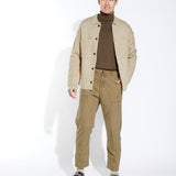 BEATON | boxy fit sweater shirt jacket | heather oatmeal