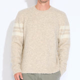 LOGAN | relaxed fit bouclé crewneck sweater | heather oatmeal