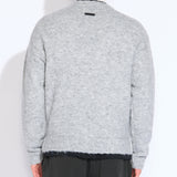 CAMBRIDGE | relaxed fit bouclé layered cardigan | heather gray