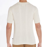 Beckett Sweater Knit Resort Shirt (Cream)