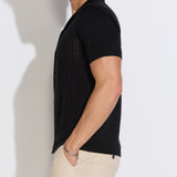 ZARAGOZA | resort sweater polo | black