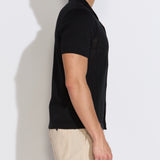 ZARAGOZA | resort sweater polo | black