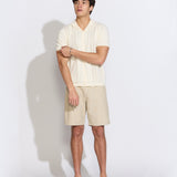 ZARAGOZA | resort sweater polo | cream