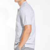 PIANA | sweater knit shirt | heather light gray