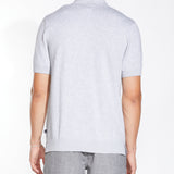 PIANA | sweater knit shirt | heather light gray