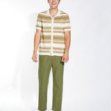 ARGOS | sweater knit resort shirt | cream