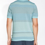 FARO | sweater knit resort shirt | aqua