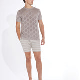 Meyer Sweater Knit Tee (Heather Khaki)