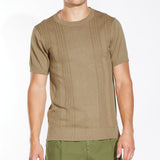 GRAVINA | sweater knit tee | khaki