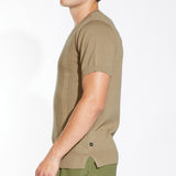 GRAVINA | sweater knit tee | khaki