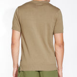 GRAVINA | sweater knit tee | khaki