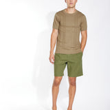 GRAVINA | sweater knit tee | khaki